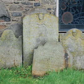 Gravestones in St. Cedma's